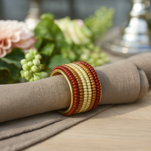 Ronds de Serviette Fancy en Perles