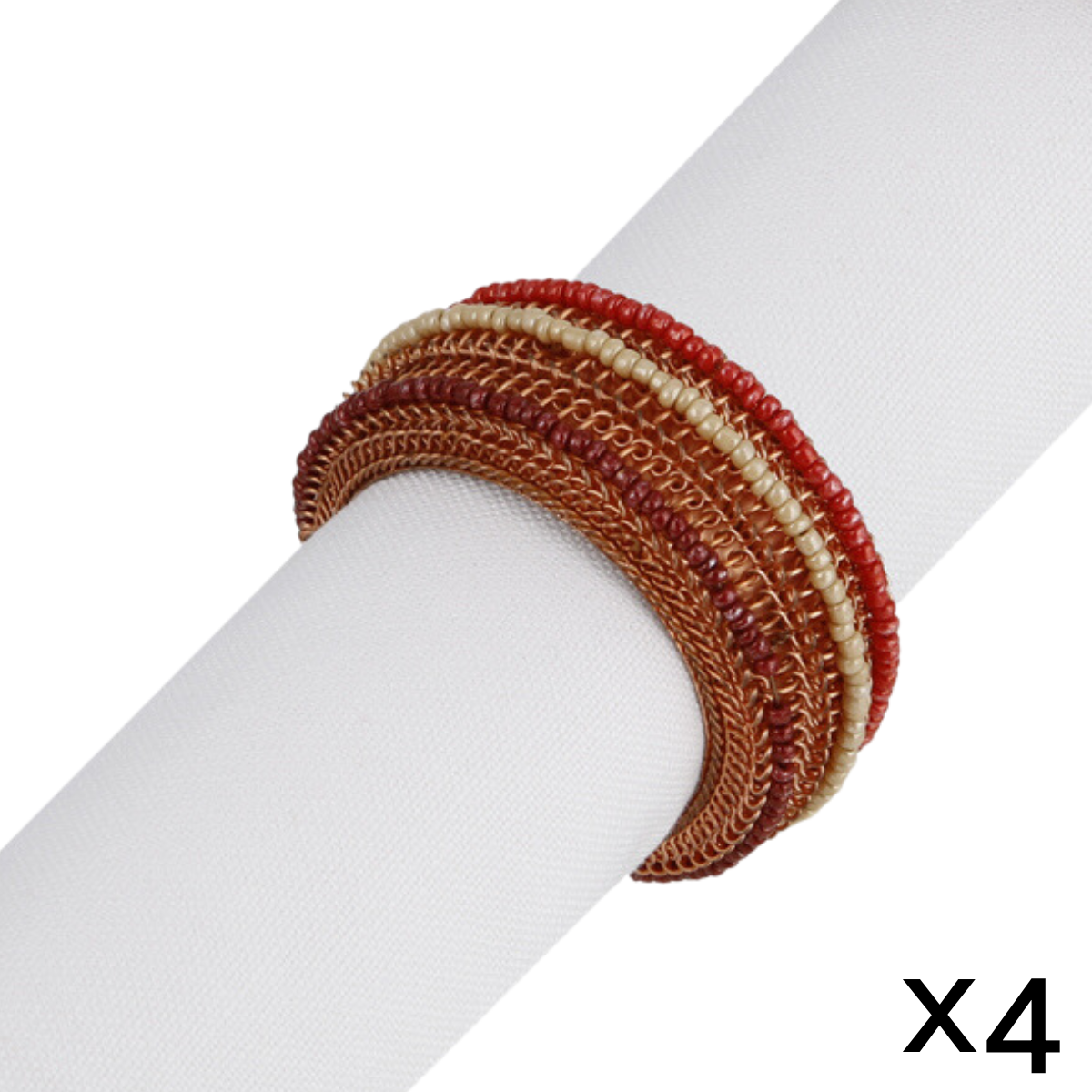 Ronds de Serviette Fancy en Perles