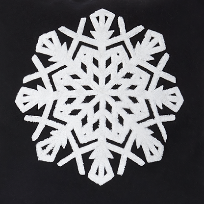 Housse de Coussin de Noël Flocon
