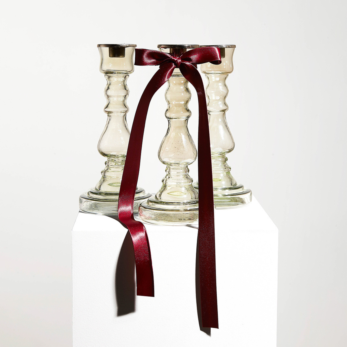 Bougeoir en verre