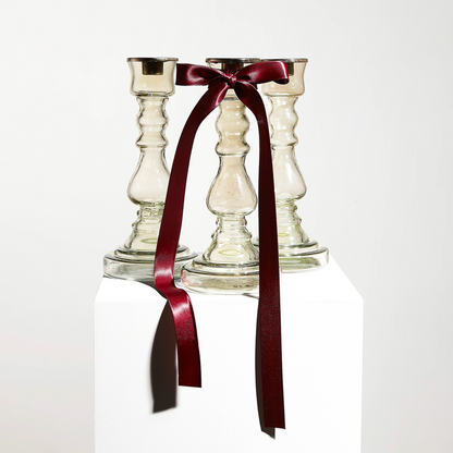 Bougeoir en verre
