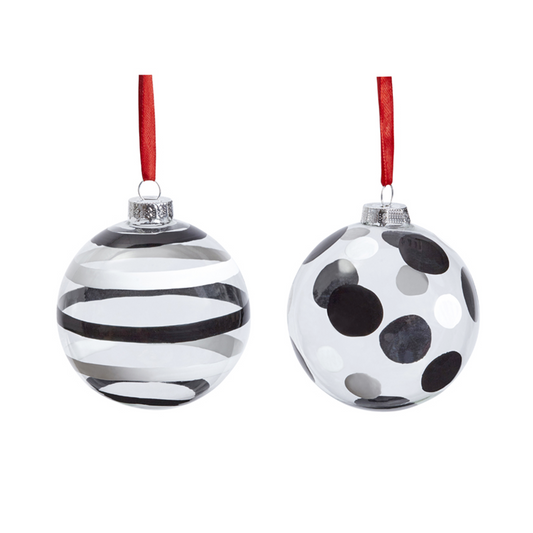 Boules de Noël Graphiques Transparentes