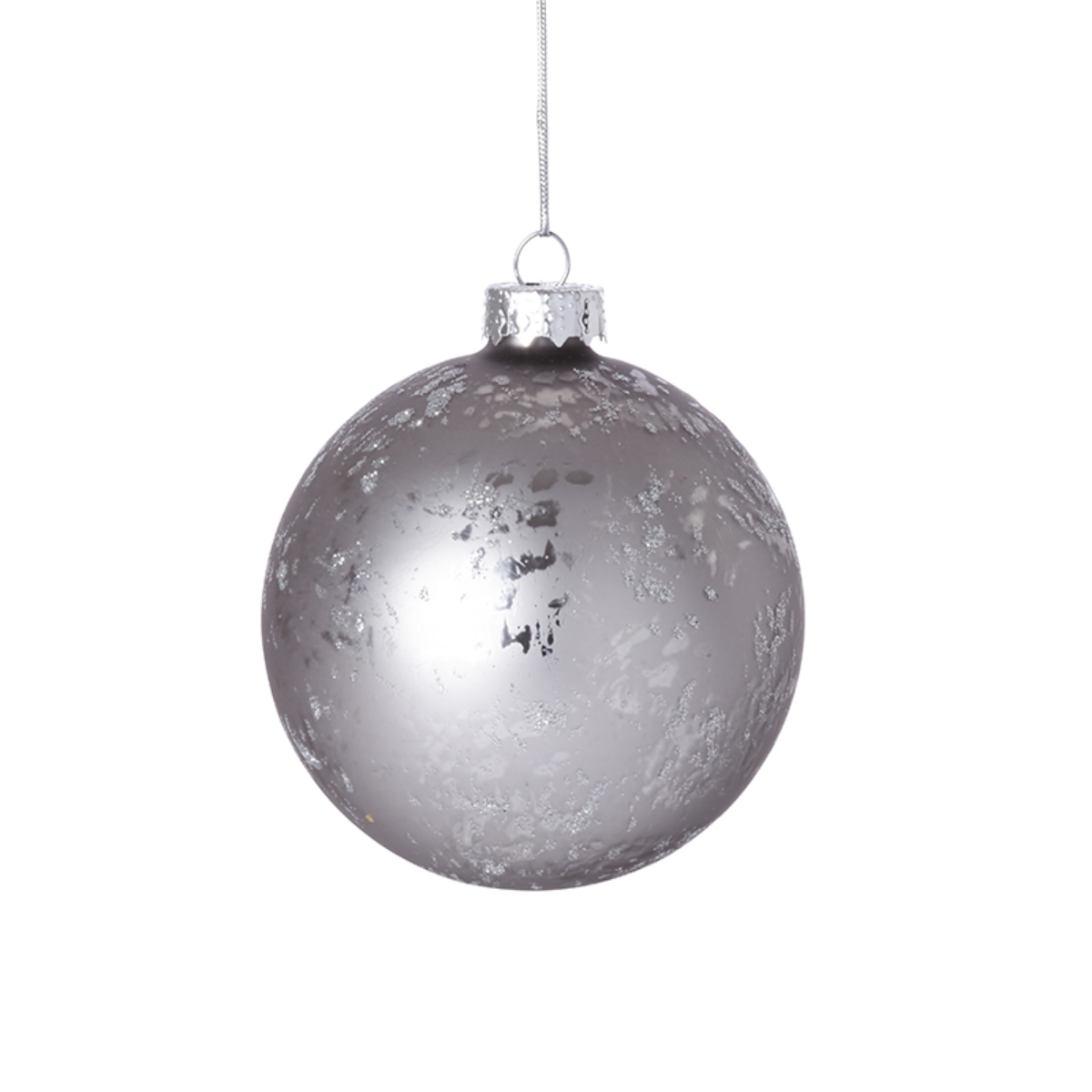 Boule de Noël Pailletée et Mat Petit Format