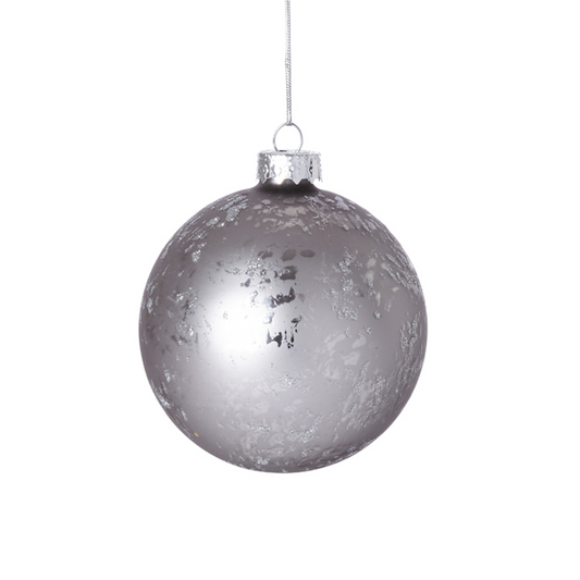 Boule de Noël Pailletée et Mat Petit Format