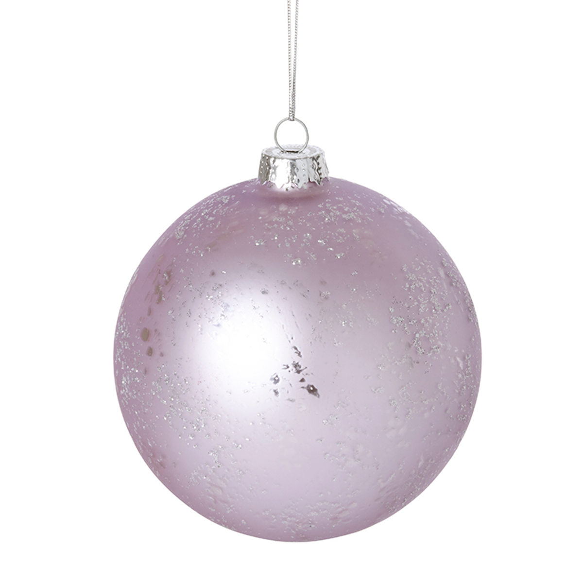 Boule de Noël Pailletée et Mat Grand Format