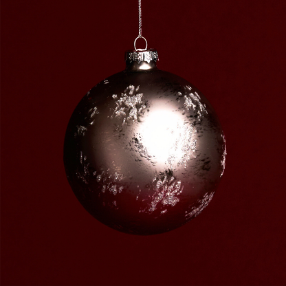 Boule de Noël Pailletée et Mat Grand Format