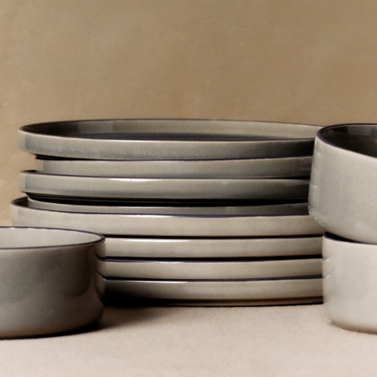 Servizio 4 assiette piatti Greeny