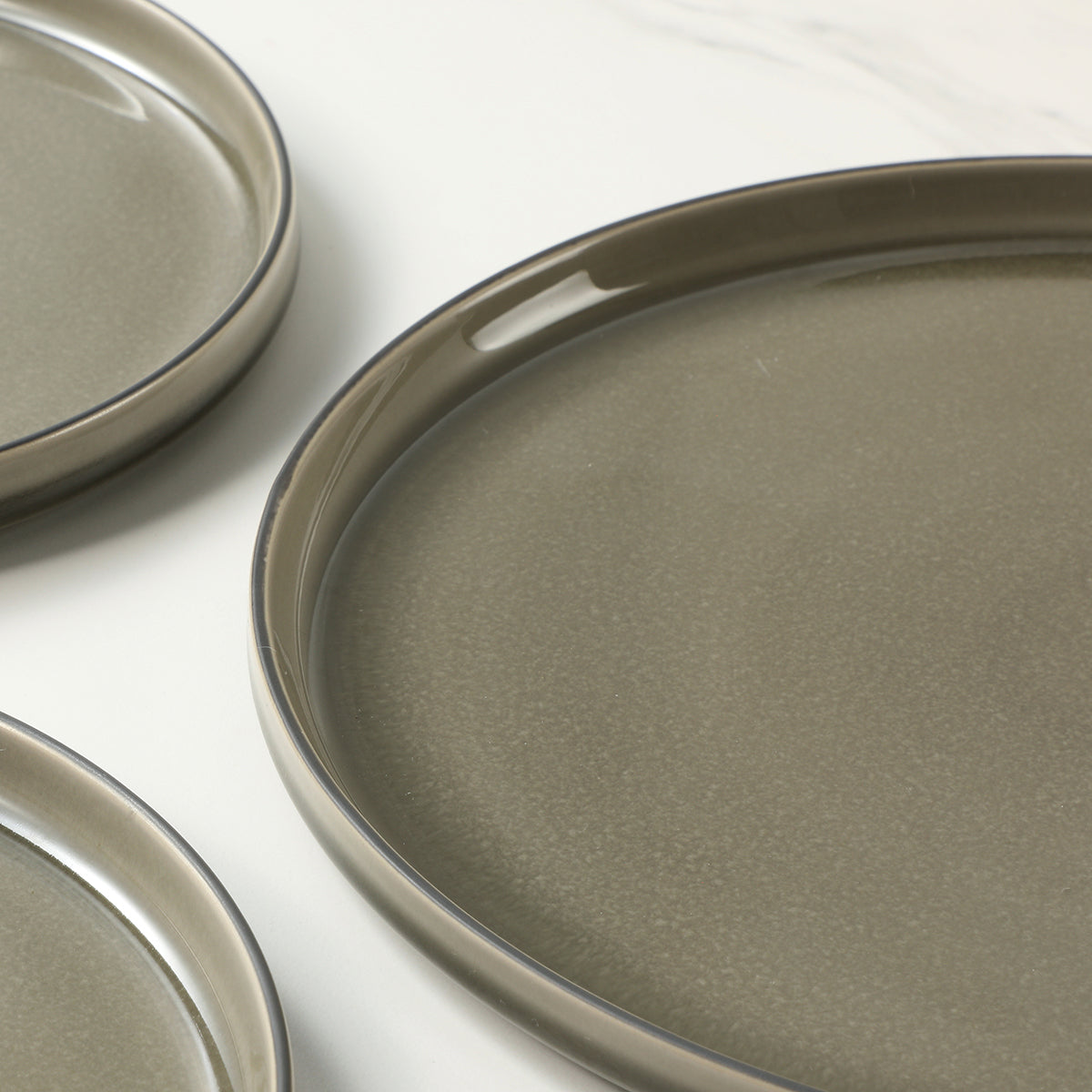 Servizio 4 assiette piatti Greeny
