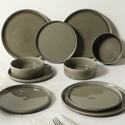 Servizio 4 assiette piatti Greeny
