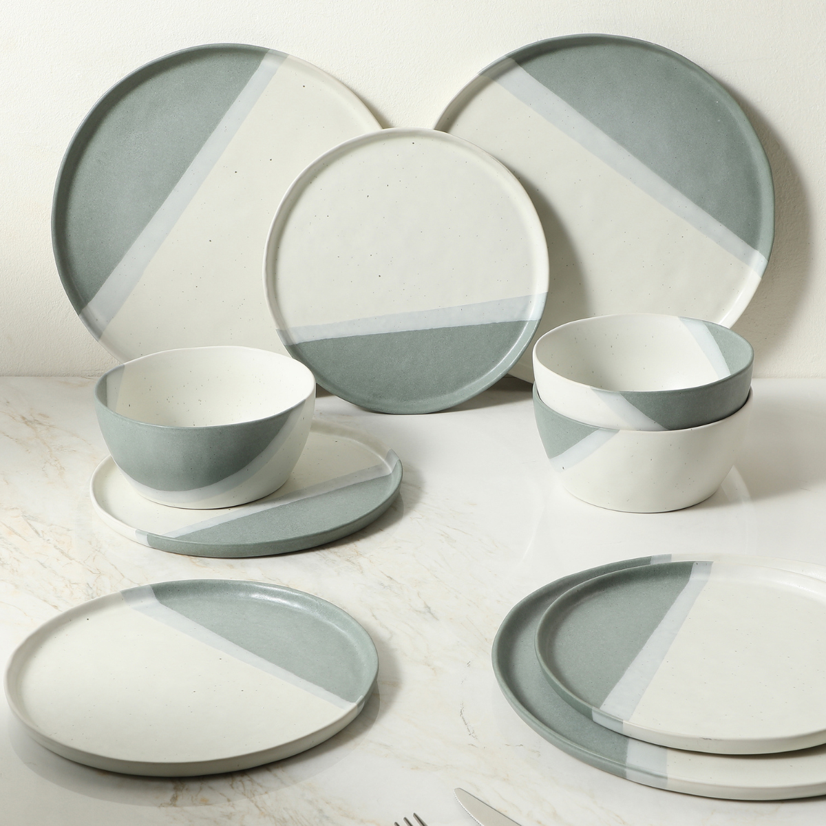Servizio 4 assiette piatti Matty