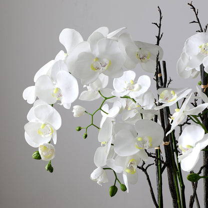 Composizione d'Orchidée Artificielle con mousse 90cm