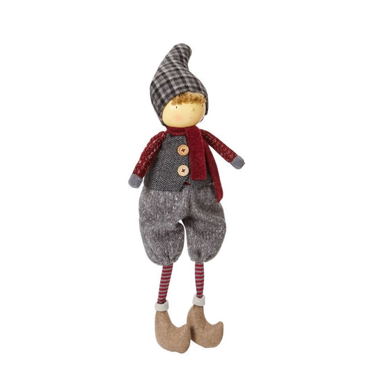 Figurina di Noël Garçon Olaf à Asseoir