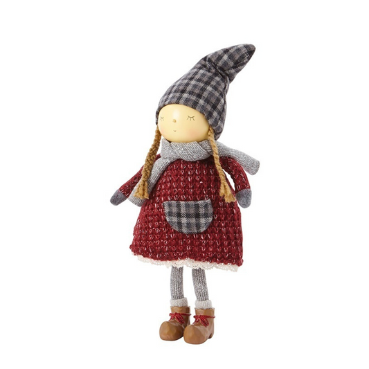 Figurina di Noël Fillette Olaf Debout