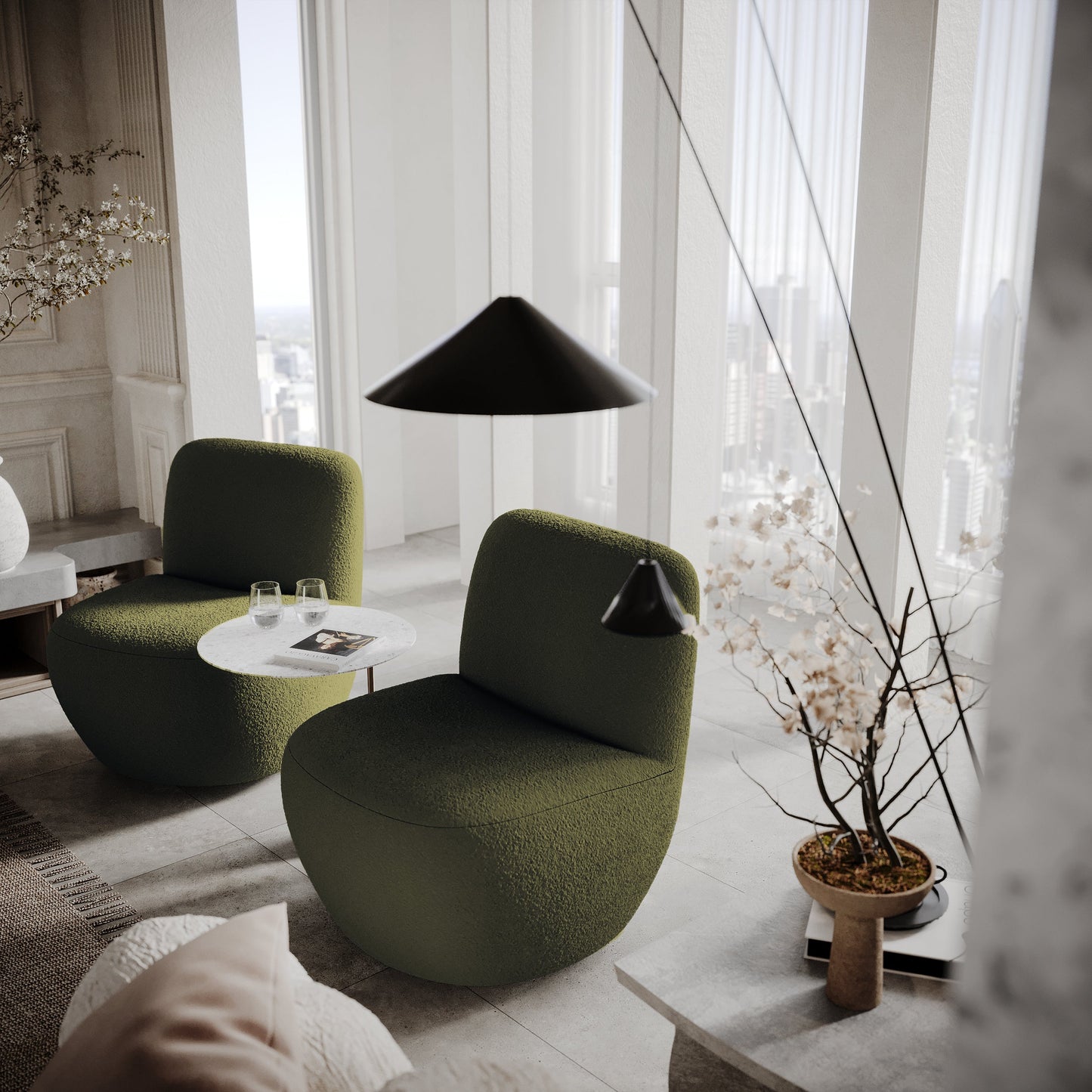 Fauteuil pivotant Jena