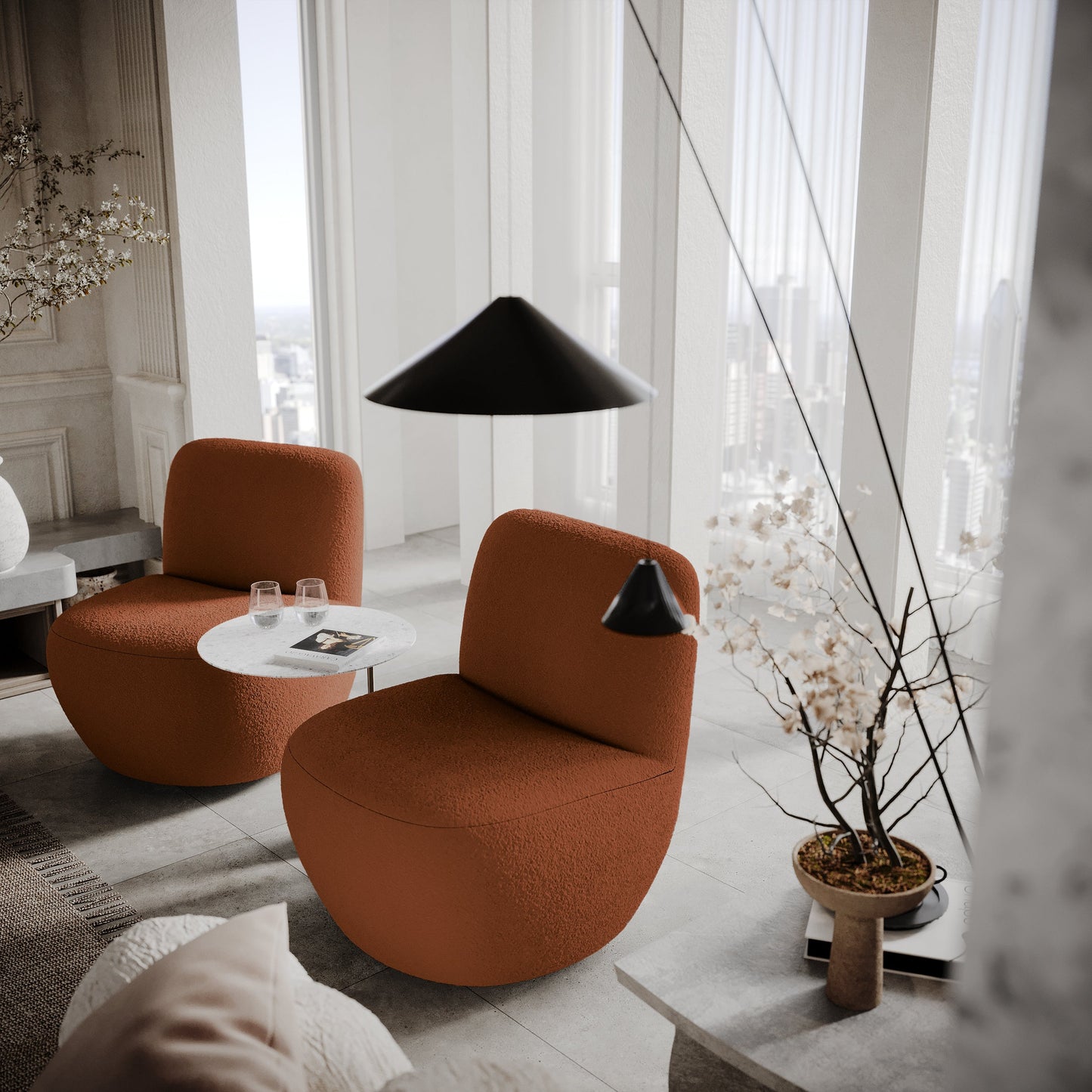 Fauteuil pivotant Jena